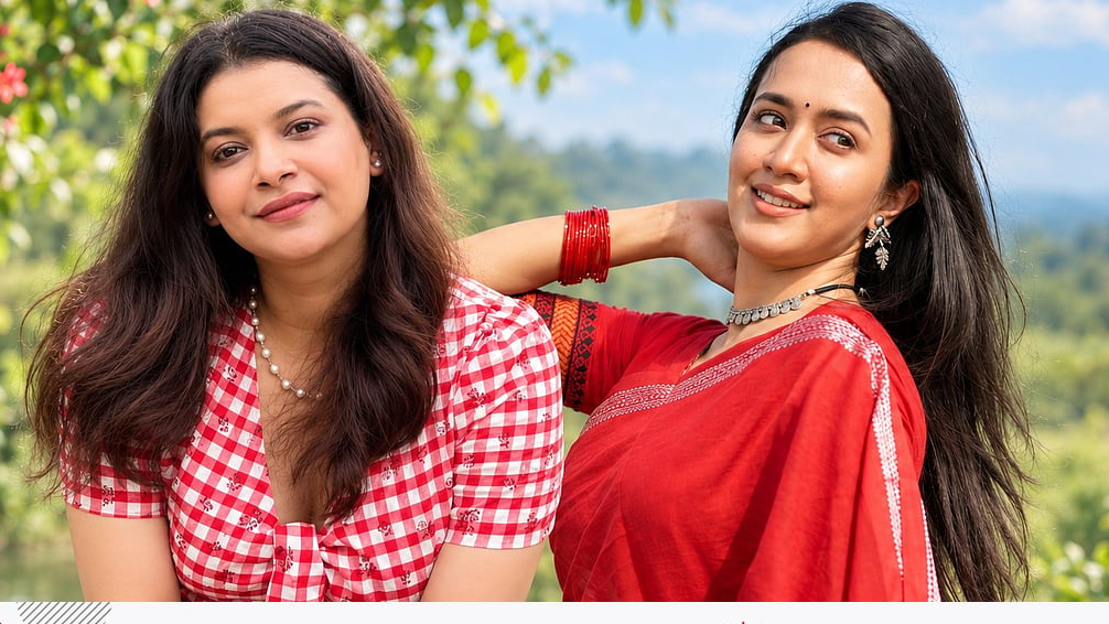গরমের তাপে নাজেহাল ফারিয়া, লাল শাড়িতে চমক আইশা